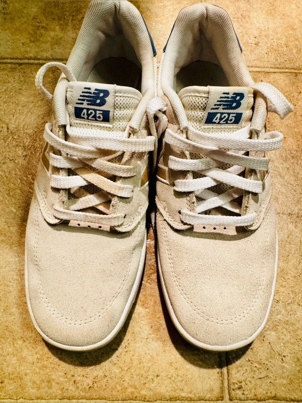 New Balance 425 Men's Off-White Suede Sneakers